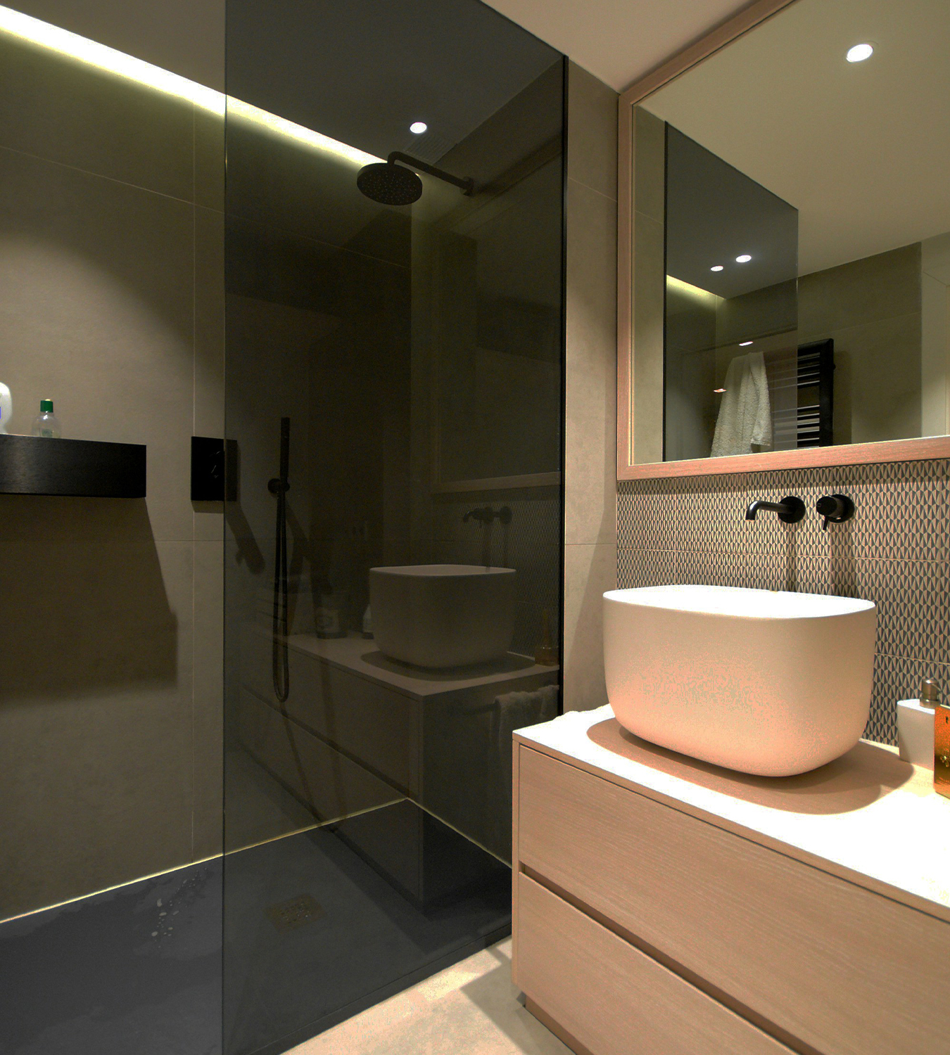 Rénovation de salle de bain salle d'eau - Habitoria rénovation intérieure